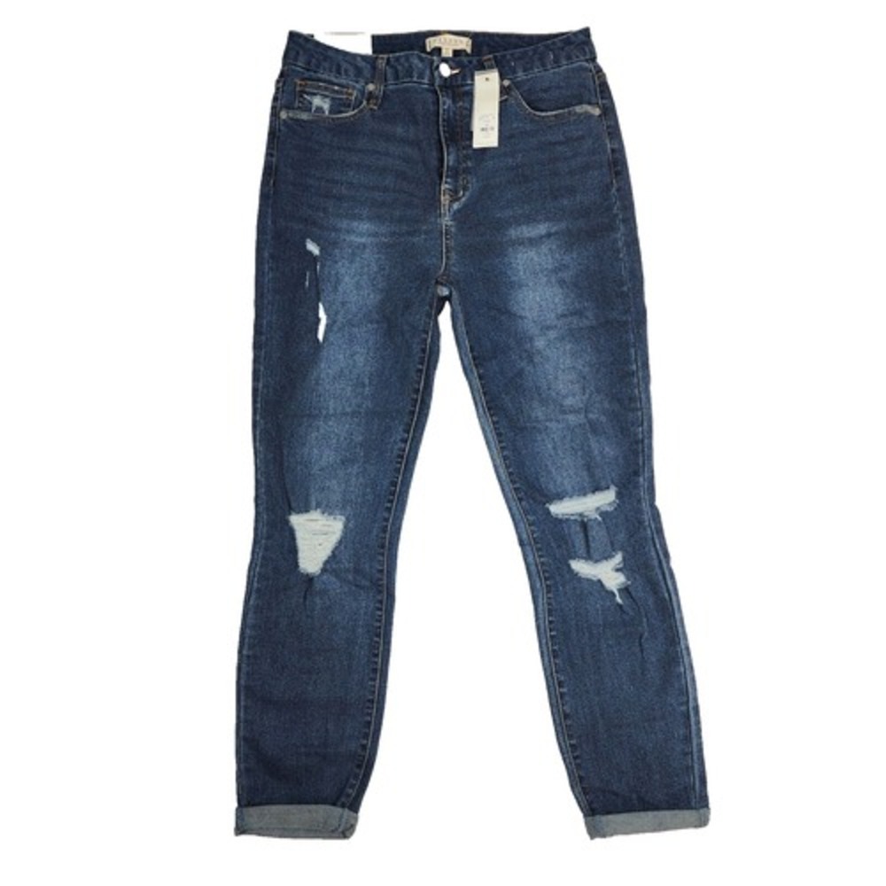 Harper Heritage Women's Size 30 Blue High Rise Distressed Jeans‎ NWT